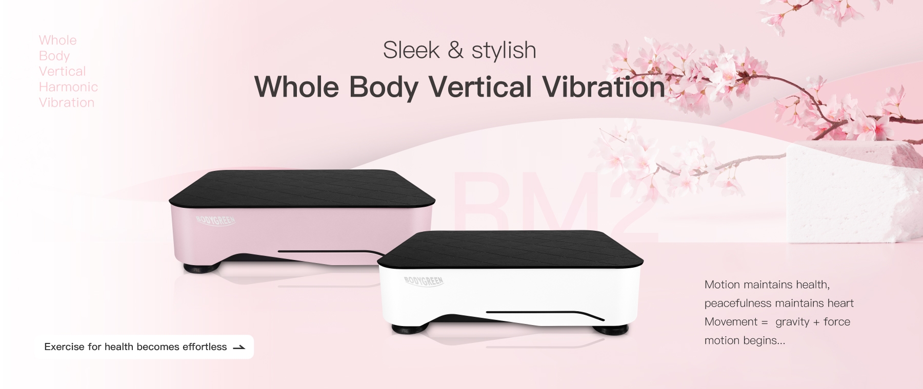 Sleek & stylish Whole Body Vertical Vibration